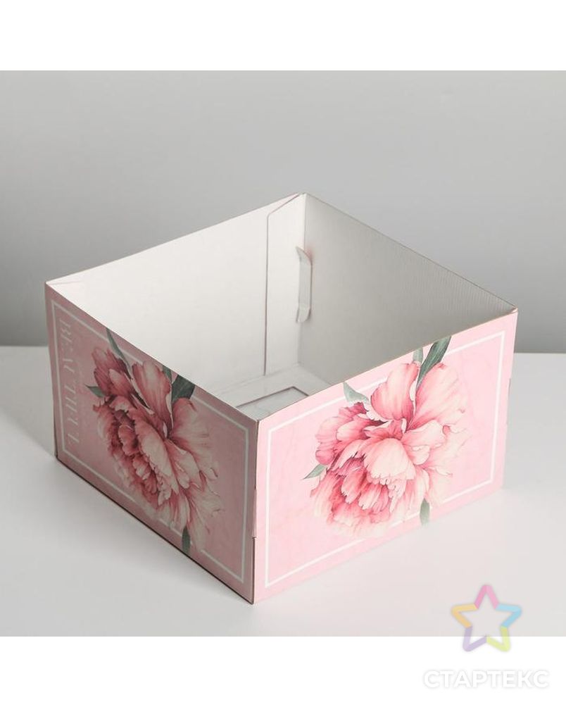 Коробка для торта Beautiful, 30 х 30 х 19 см арт. СМЛ-156234-1-СМЛ0006895579 3