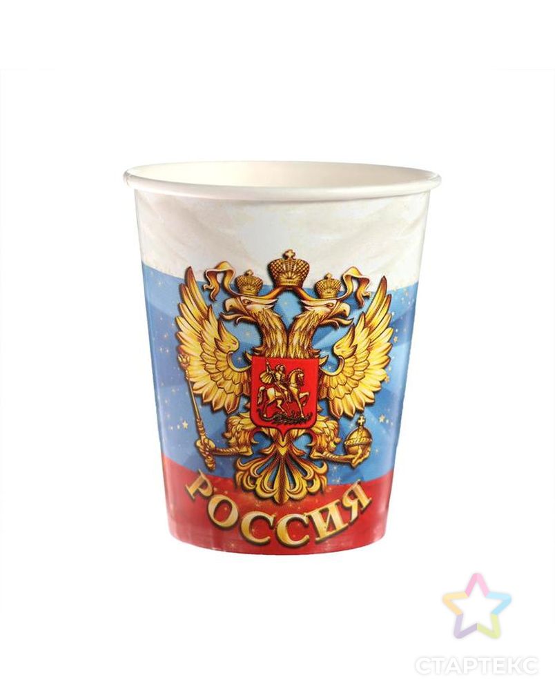 Набор бумажной посуды "Россия" герб арт. СМЛ-152050-1-СМЛ0006896562 3