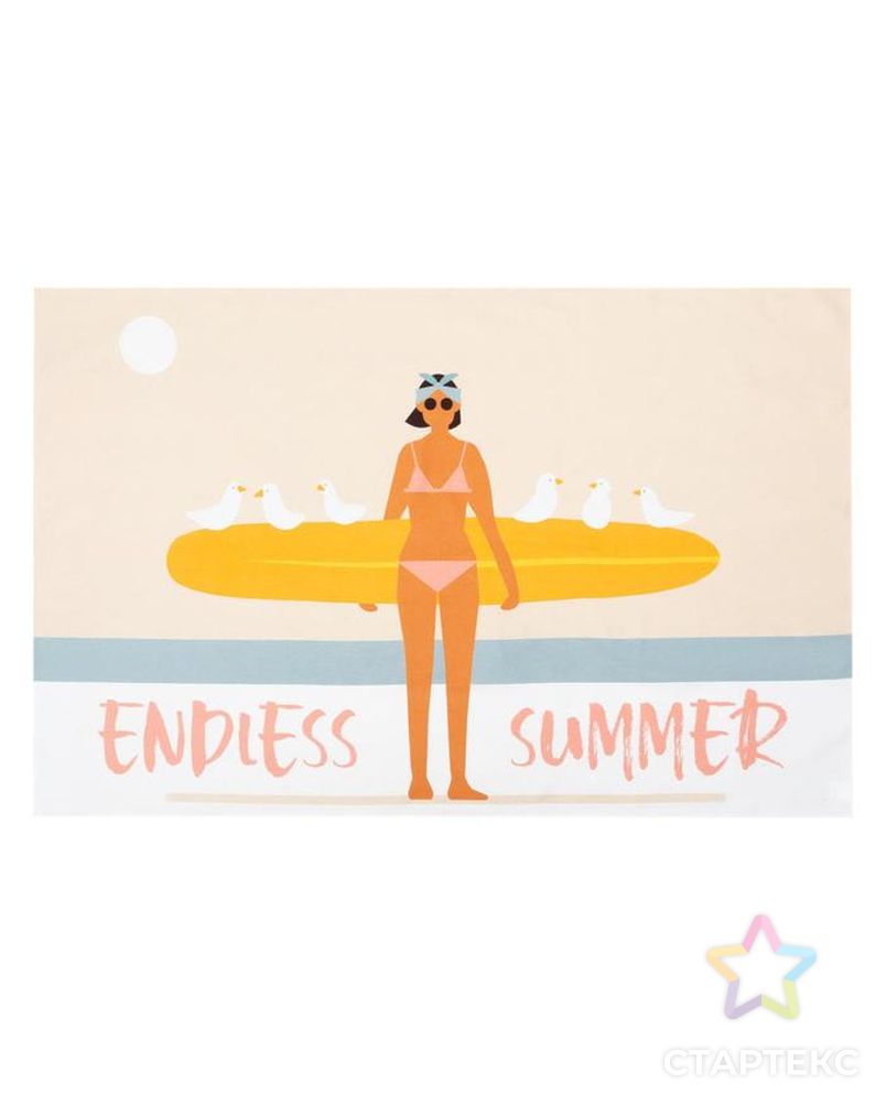Полотенце пляжное Этель Endless summer 96х146 см, 100% хлопок арт. СМЛ-154027-1-СМЛ0006897049 1