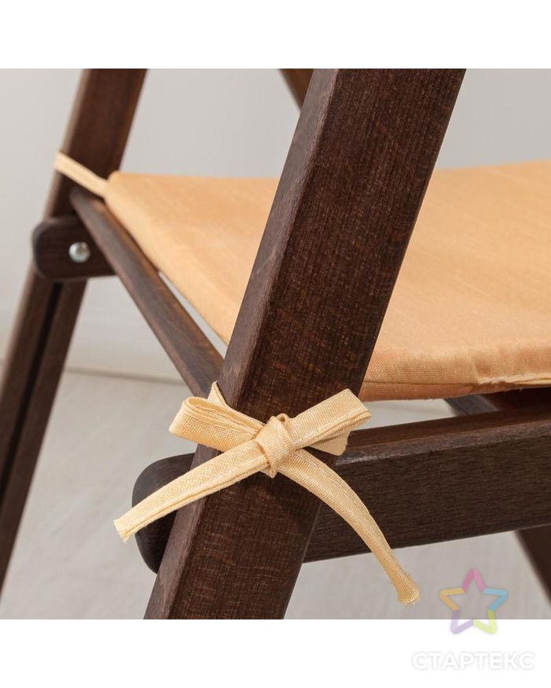 Сидушка на стул бамбук персик 34х34х1,5см, жаккард, поролон, пэ100% арт. СМЛ-150138-1-СМЛ0006900014 3