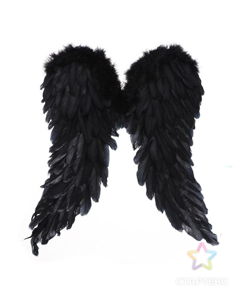 Крылья «Ангел», 50х50, цвет чёрный арт. СМЛ-158357-1-СМЛ0006900030 1