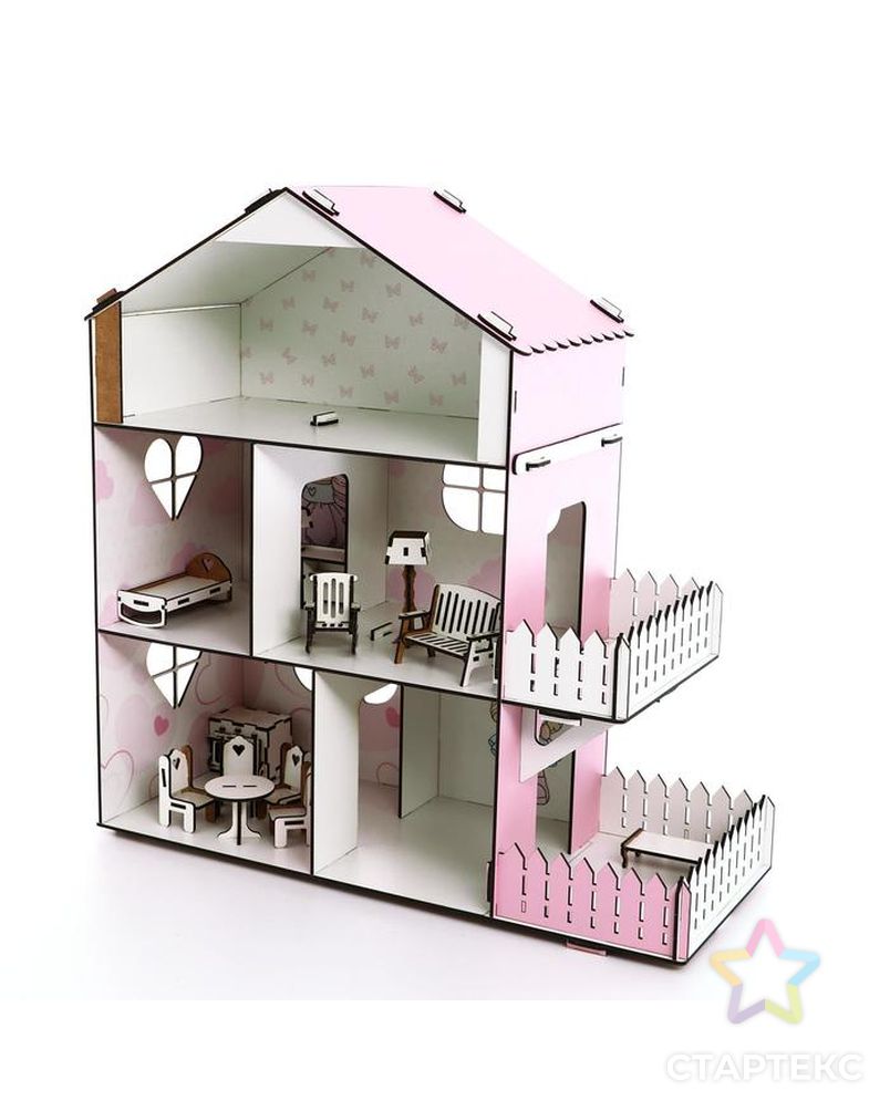 Кукольный дом с мебелью «Doll Style» арт. СМЛ-150998-1-СМЛ0006901121 2