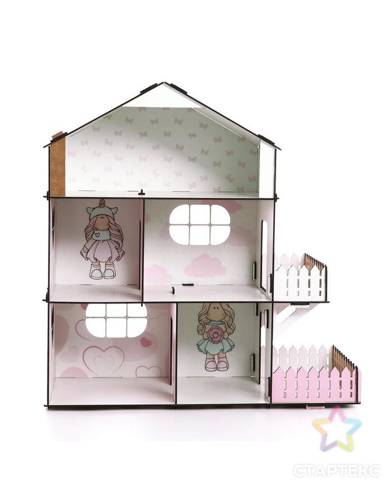 Кукольный дом без мебели «Doll Style» арт. СМЛ-150999-1-СМЛ0006901122 2