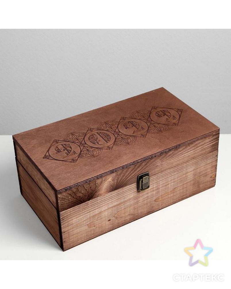 Ящик деревянный «2022», 35 × 20 × 15 см арт. СМЛ-162676-1-СМЛ0006903623 1