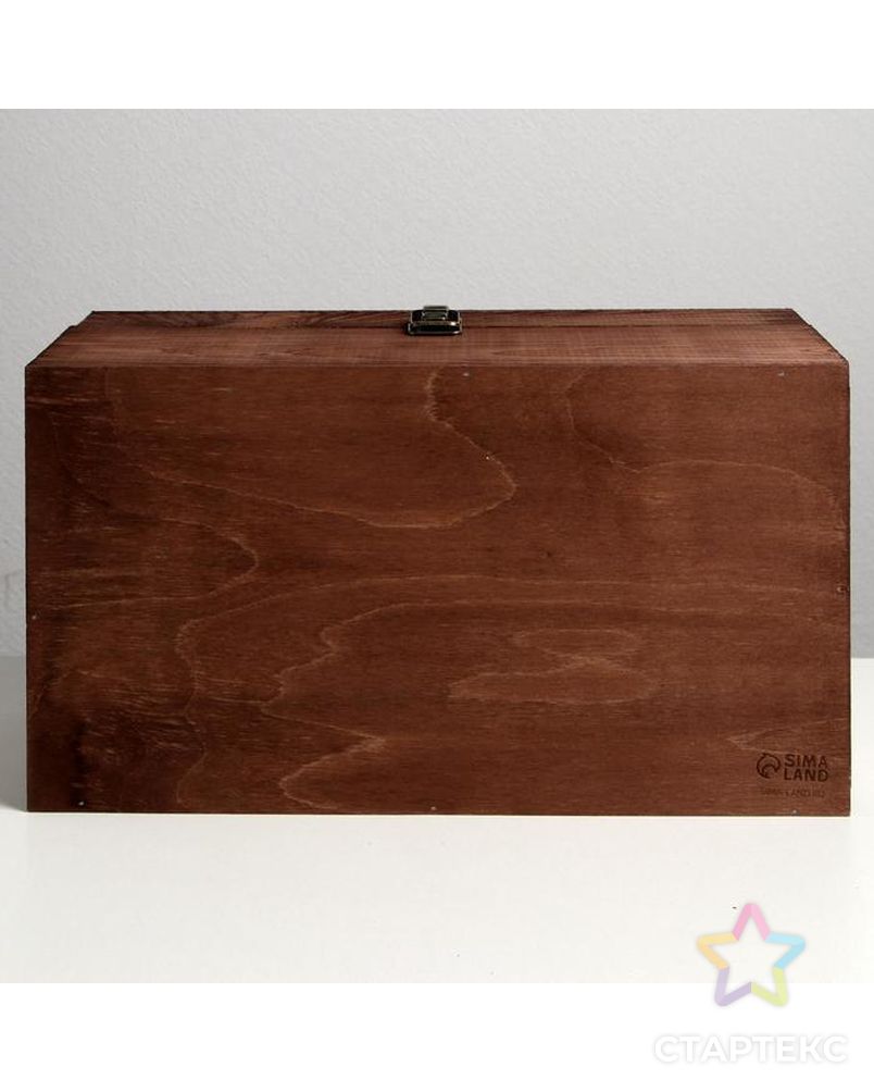 Ящик деревянный «2022», 35 × 20 × 15 см арт. СМЛ-162676-1-СМЛ0006903623 5