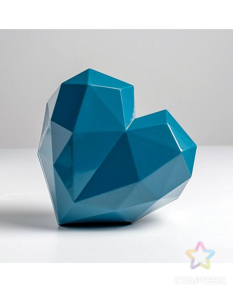 Подарочная коробка «Синее сердце», 18 × 18 × 12.5 см   5195140 арт. СМЛ-159622-1-СМЛ0006904757