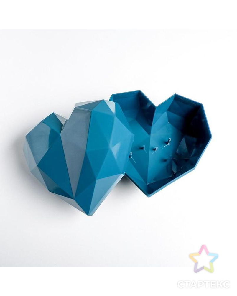Подарочная коробка «Синее сердце», 18 × 18 × 12.5 см   5195140 арт. СМЛ-159622-1-СМЛ0006904757 4
