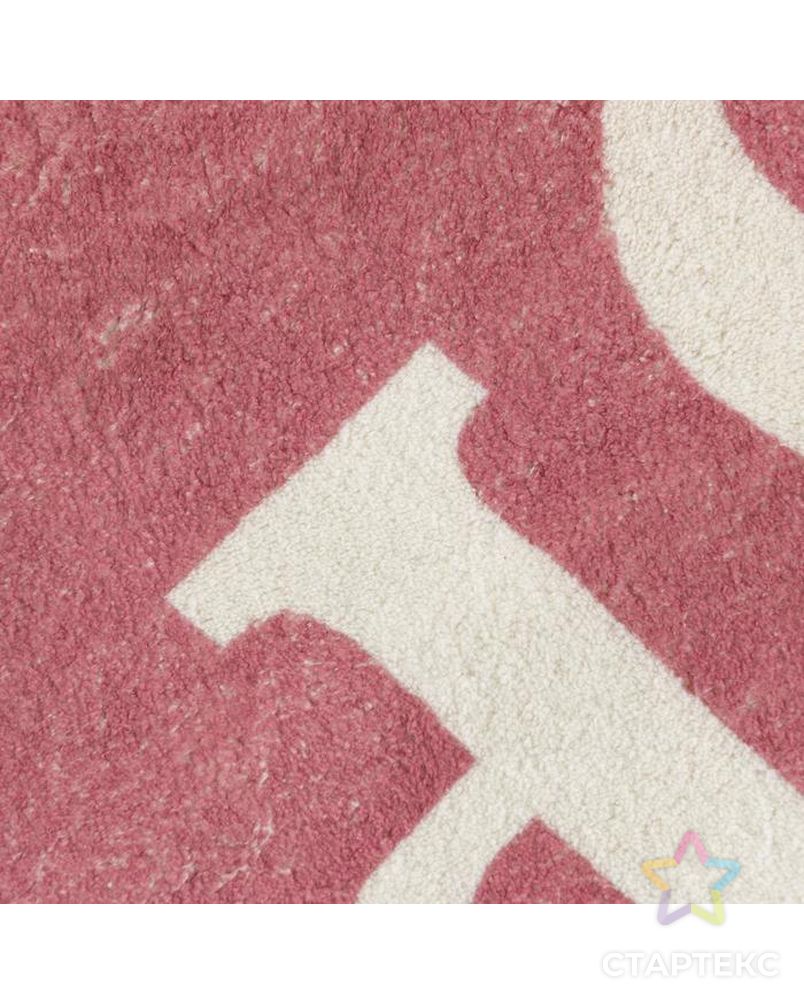 Ковер "Этель" Алфавит, розовый, d=160 см, 1200г/м2 арт. СМЛ-182823-1-СМЛ0006905402 3