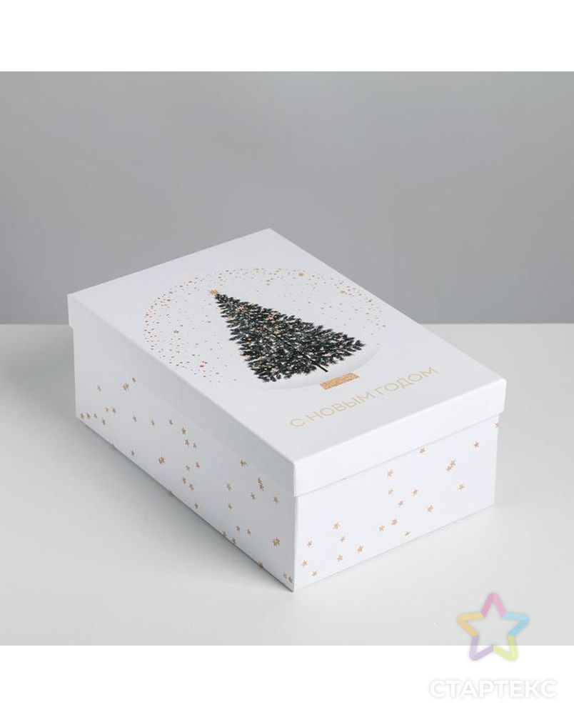 Коробка подарочная «С новым годом», 26 × 17 × 10 см арт. СМЛ-160388-1-СМЛ0006906863