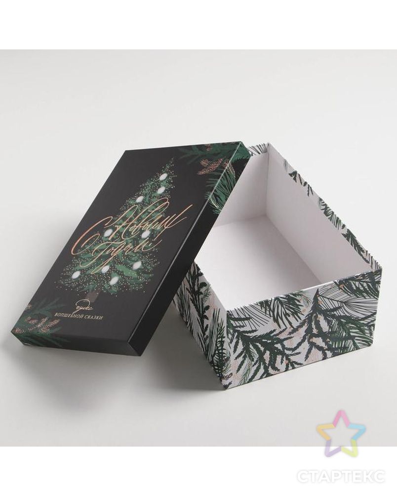 Коробка подарочная «С новым годом», 28 × 18.5 × 11.5 см арт. СМЛ-164159-1-СМЛ0006906864 3