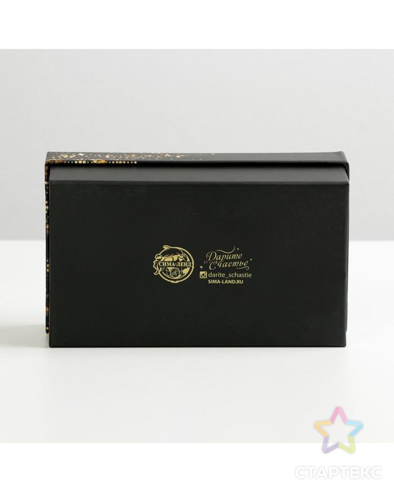 Коробка подарочная «Золотой год», 14 × 8.4 × 4.5 см арт. СМЛ-164075-1-СМЛ0006906911 5