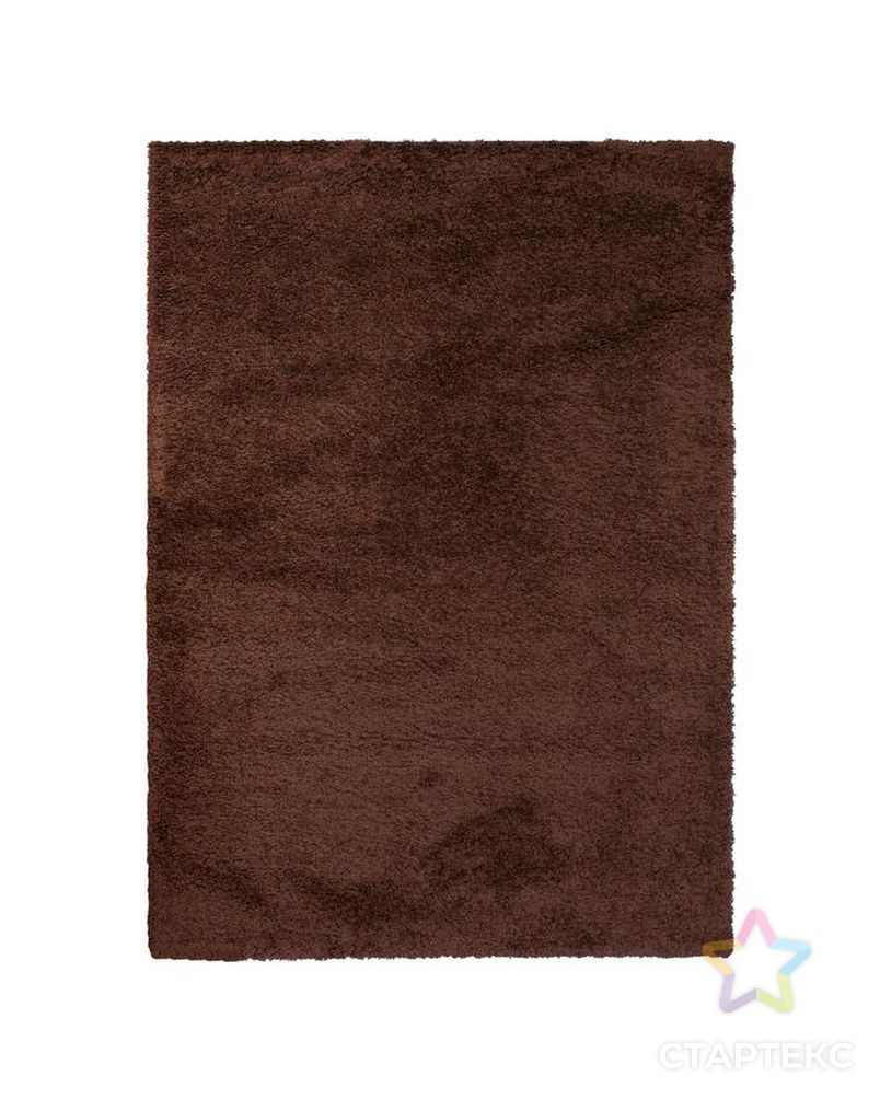 Ковер прямоугольный SHAGGY ULTRA S600 200х300 см, BROWN, ПП 100% арт. СМЛ-151452-4-СМЛ0006907385 1