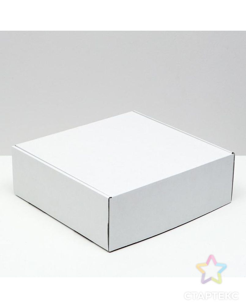Коробка самосборная, белая, 28 х 27 х 9,5 см арт. СМЛ-156611-1-СМЛ0006914778 1