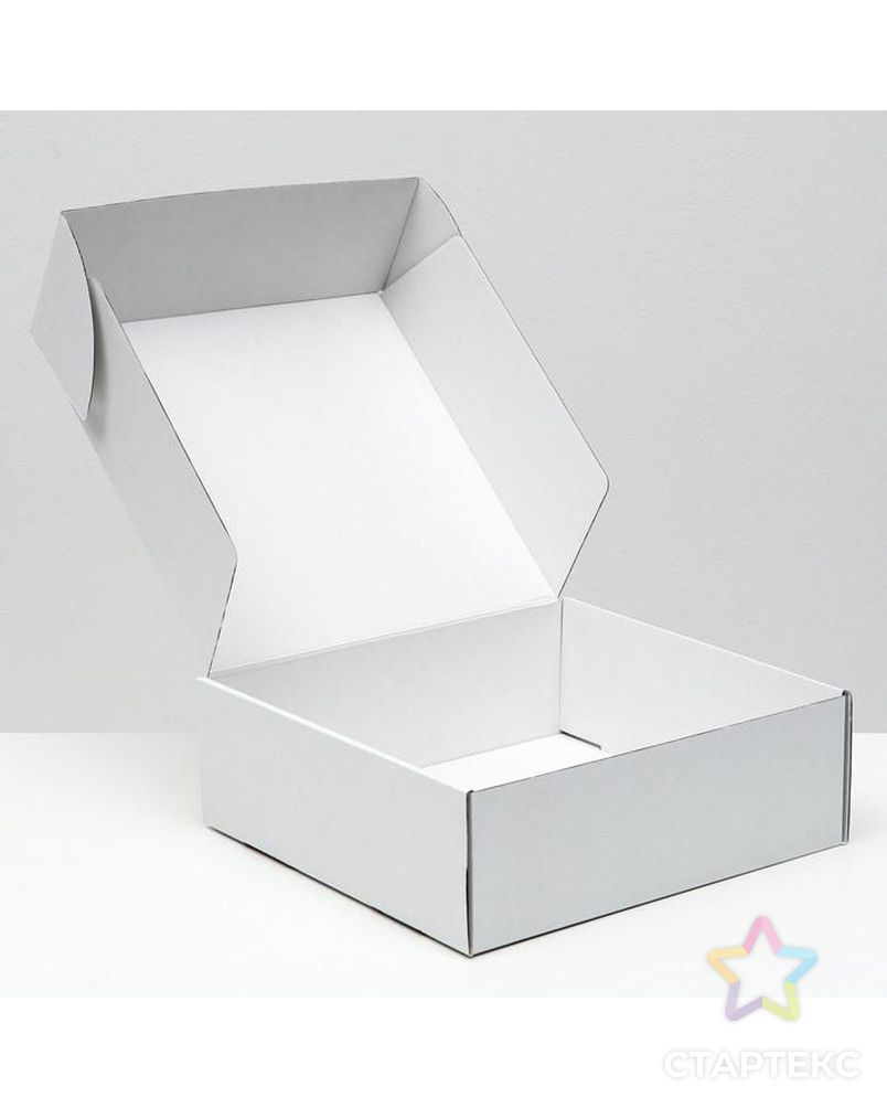 Коробка самосборная, белая, 28 х 27 х 9,5 см арт. СМЛ-156611-1-СМЛ0006914778 2