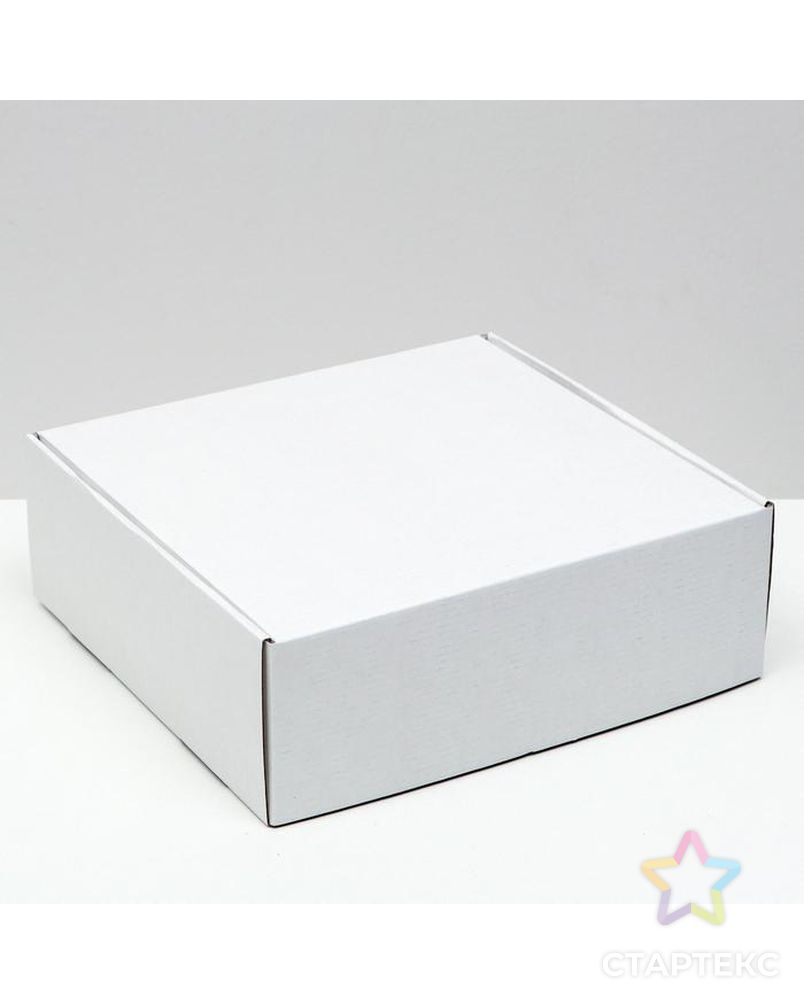 Коробка самосборная, белая, 27,5 х 26 х 9,5 см арт. СМЛ-156612-1-СМЛ0006914779 1