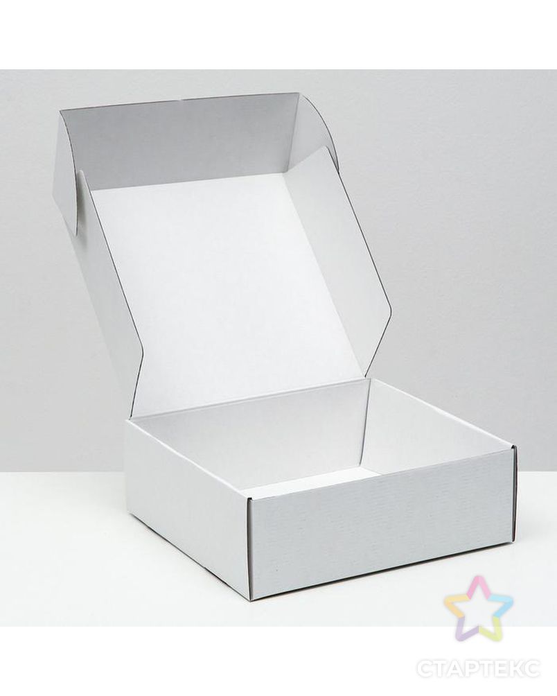 Коробка самосборная, белая, 27,5 х 26 х 9,5 см арт. СМЛ-156612-1-СМЛ0006914779 2