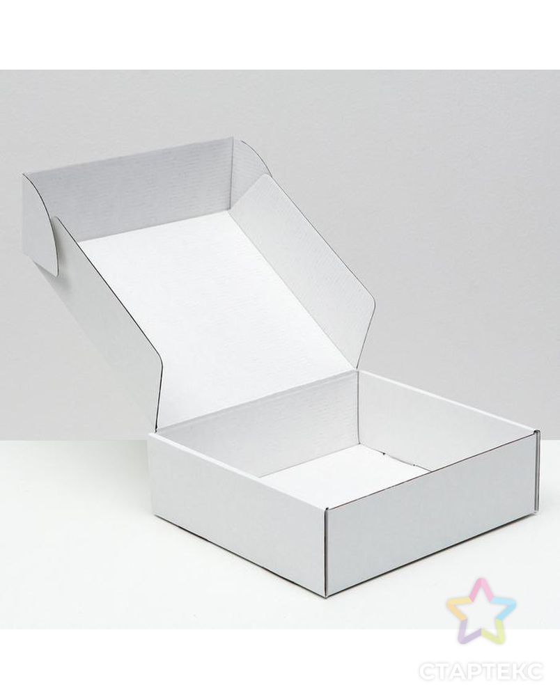 Коробка самосборная, белая, 22,5 х 21 х 7 см арт. СМЛ-156615-1-СМЛ0006914782 2