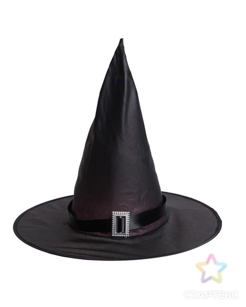 Карнавальная шляпа "Колдунья" с диодами, черный арт. СМЛ-165329-1-СМЛ0006916755 1