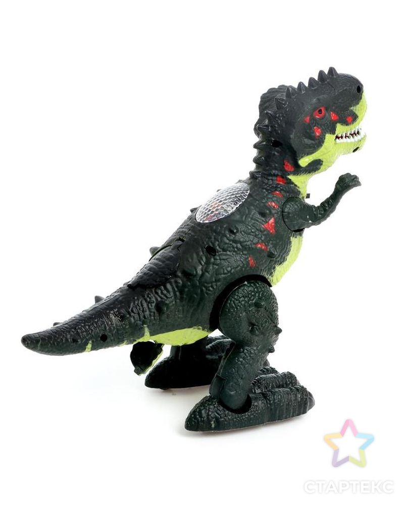 Динозавр «Рекс», откладывает яйца, проектор, свет и звук, работает от батареек, цвет зелёный арт. СМЛ-159013-1-СМЛ0006918435 3