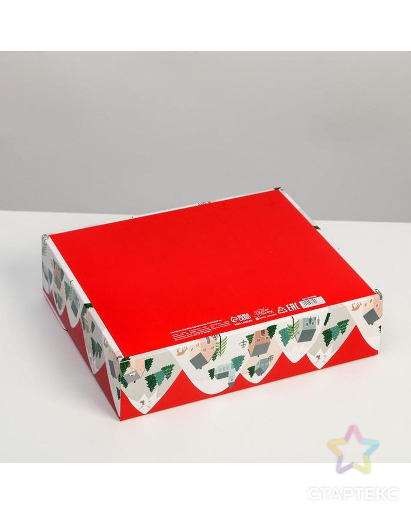Складная коробка подарочная «Новогодние истории», 16.5 × 12.5 × 5 см арт. СМЛ-163782-2-СМЛ0006919088 4