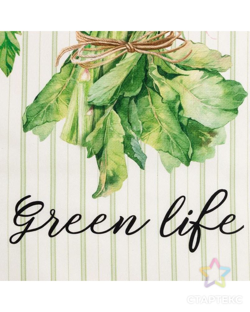 Набор подарочный "Green life" прихватка-карман, полотенце, лопатка арт. СМЛ-153262-1-СМЛ0006924775 4