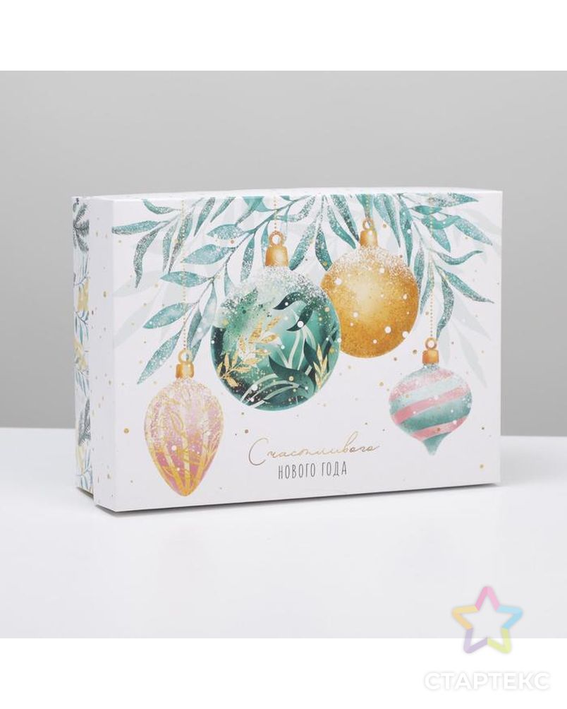 Коробка складная «Новогоднее волшебство»,  21 × 15 × 7 см арт. СМЛ-165976-1-СМЛ0006926242 2