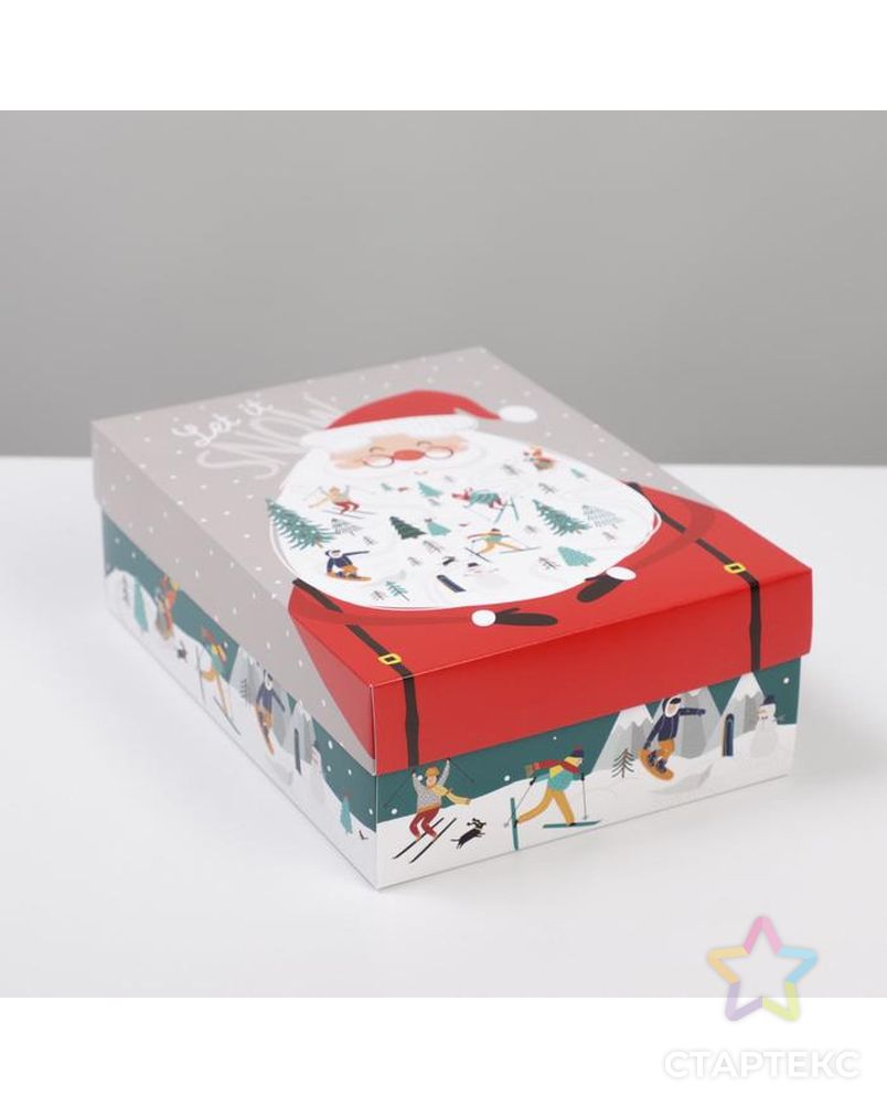 Коробка складная «Новогодние истории»,  21 × 15 × 7 см арт. СМЛ-165977-1-СМЛ0006926243 1