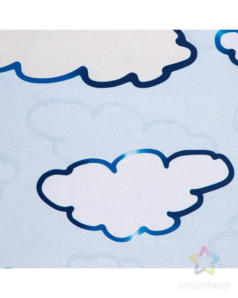 Штора Этель «Синие облака», 110*260 см, блэкаут, 100% п/э арт. СМЛ-155223-1-СМЛ0006930750