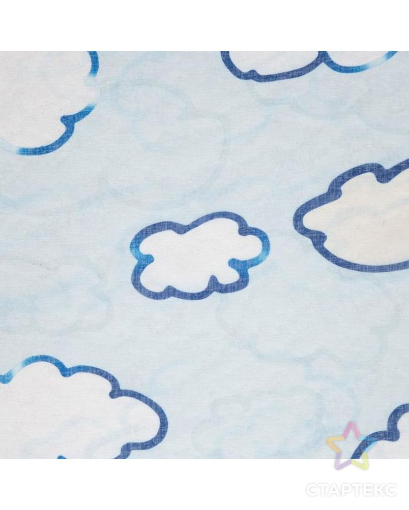 Тюль Этель «Синие облака», 250*260 см без утяжелителя, 100% п/э арт. СМЛ-155567-2-СМЛ0006930754