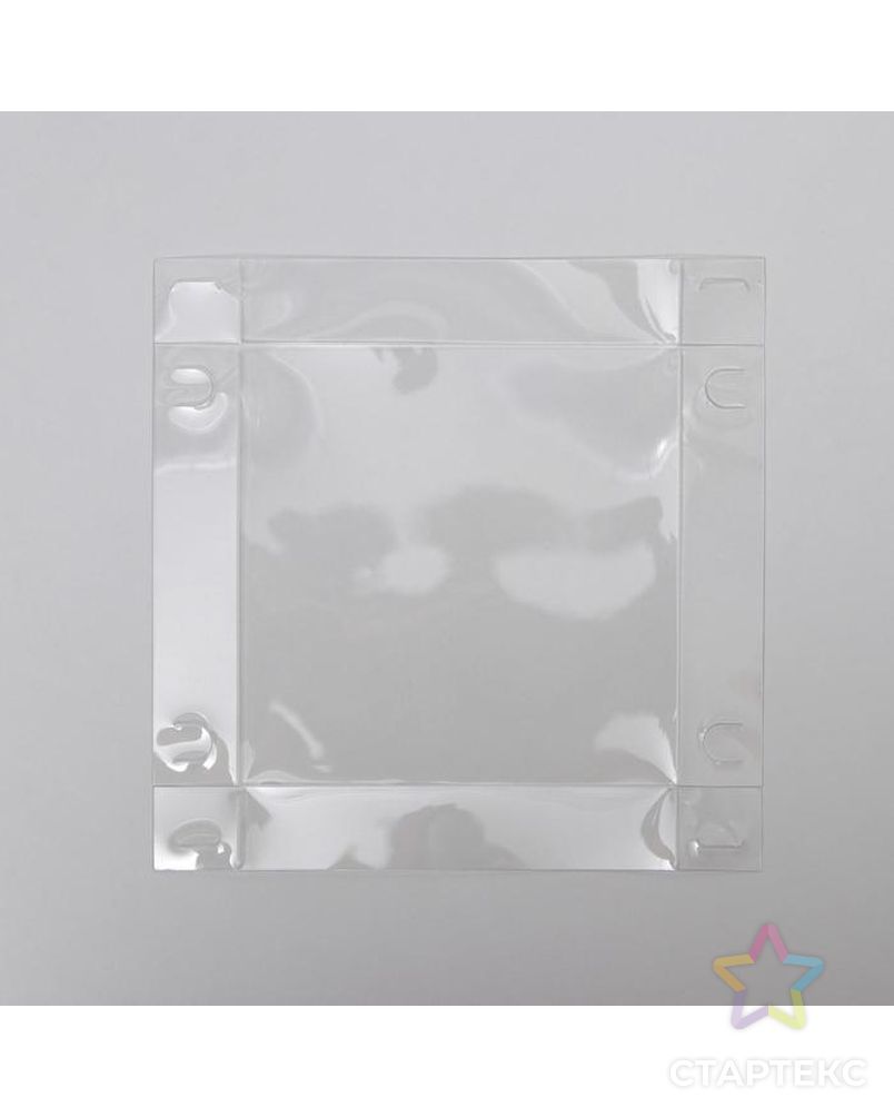Коробка для кондитерских изделий с PVC крышкой «Зайка», 13 × 13 × 3 см арт. СМЛ-164297-1-СМЛ0006930819 5