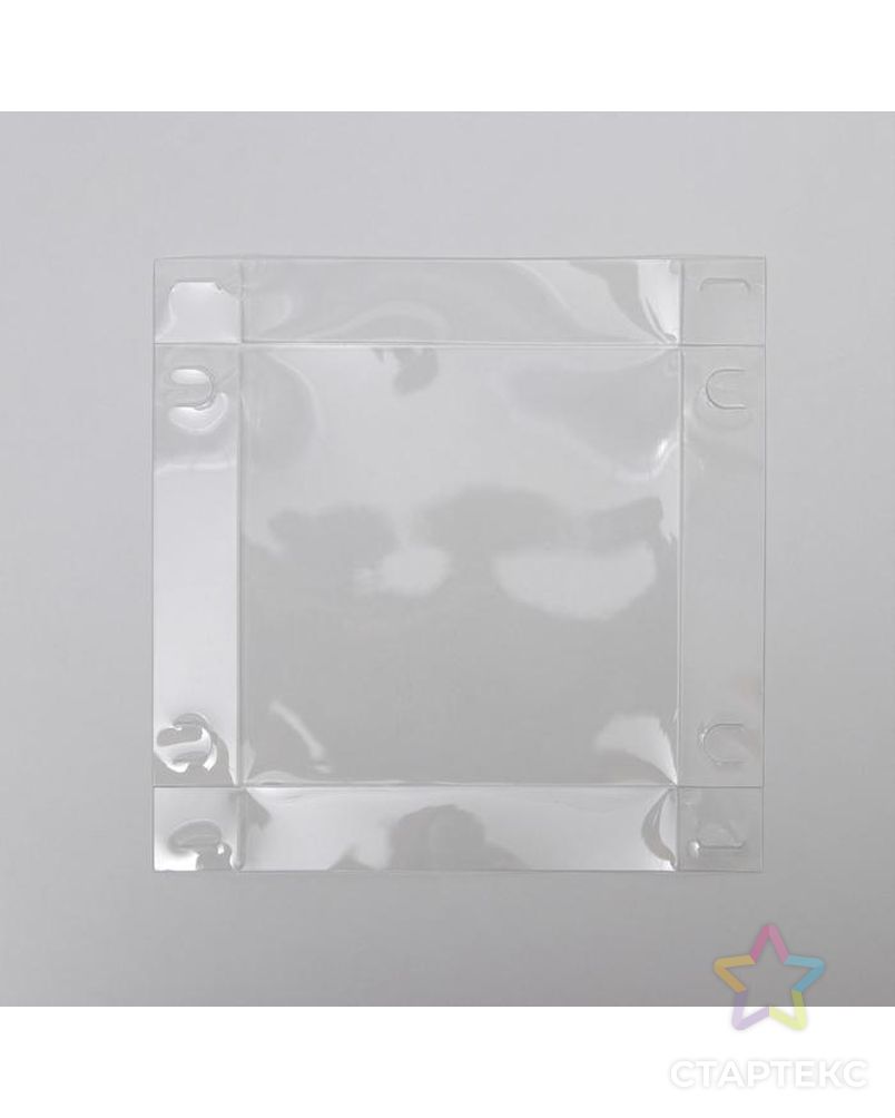 Коробка для кондитерских изделий с PVC крышкой «Новый год», 13 × 13 × 3 см арт. СМЛ-164298-1-СМЛ0006930820 5
