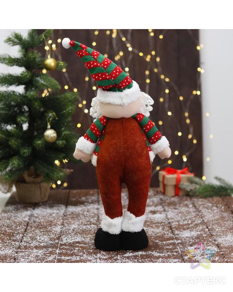 Мягкая игрушка "Дед Мороз - пузанчик" 10х52 см, красно-зелёный арт. СМЛ-163713-1-СМЛ0006932406 3