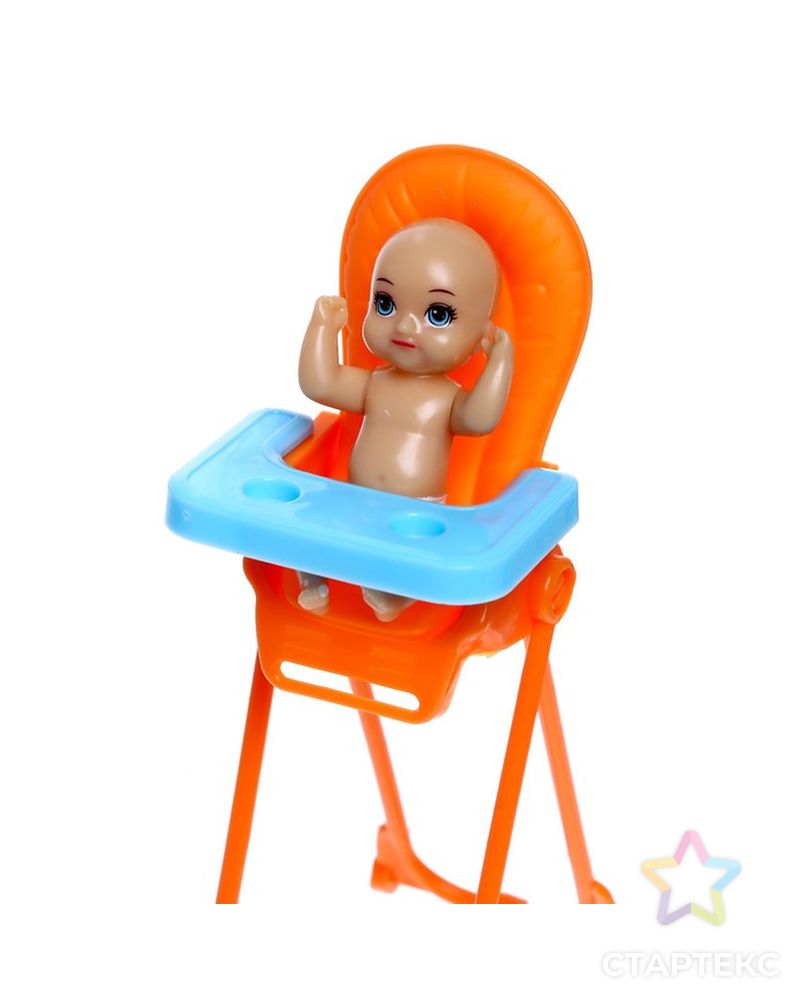 Кукла модель шарнирная "Мама Стефания" с малышом, мебелью и аксессуарами МИКС арт. СМЛ-199515-1-СМЛ0006936180 3