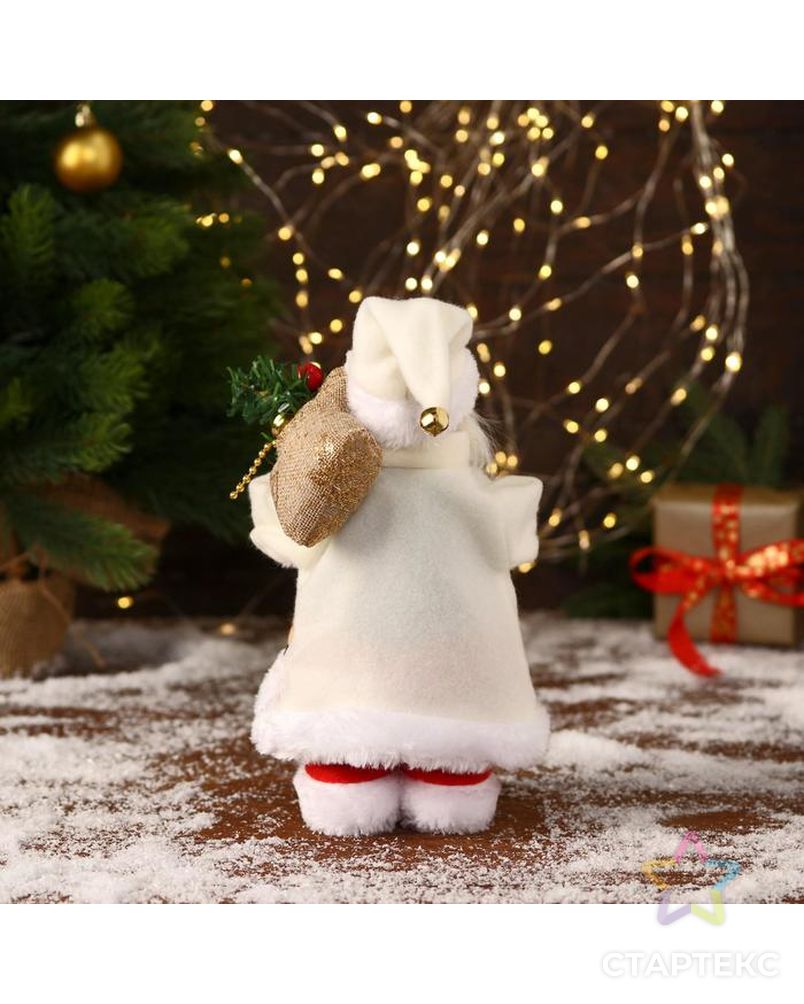 Дед Мороз "В костюмчике с орнаментом, с посохом" двигается, 11х25 см арт. СМЛ-170851-1-СМЛ0006938372 3