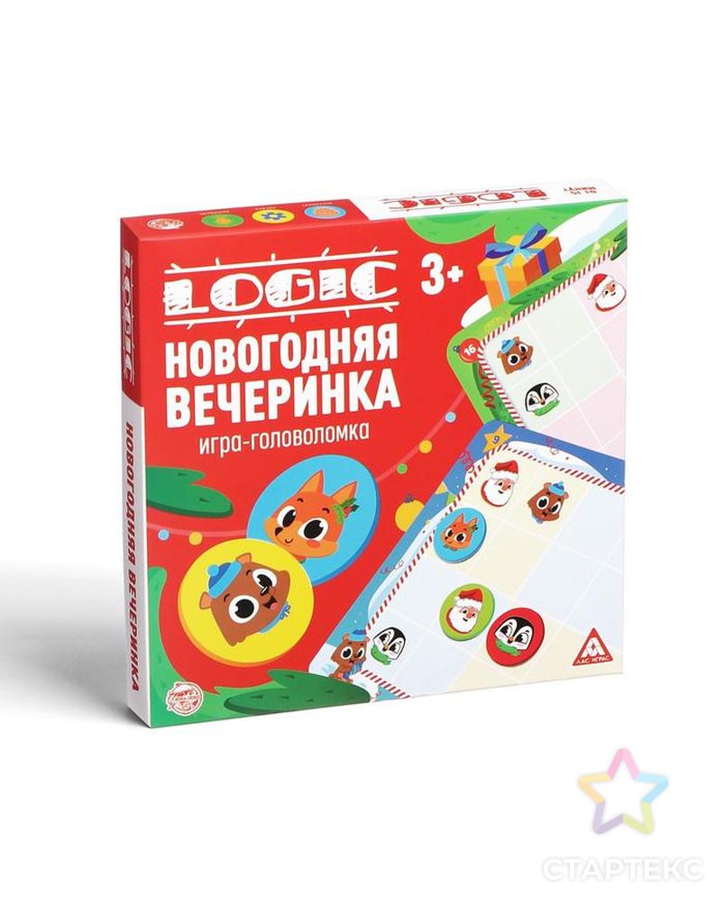 Игра-головоломка «Logic. Новогодняя вечеринка», 15 карт арт. СМЛ-210178-1-СМЛ0006939375 5