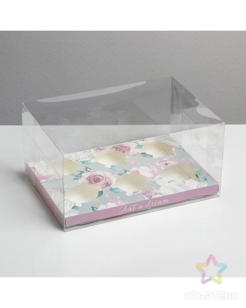 Коробка для капкейка «Just a dream», 16 × 23 × 11.5 см арт. СМЛ-166269-1-СМЛ0006940267 1