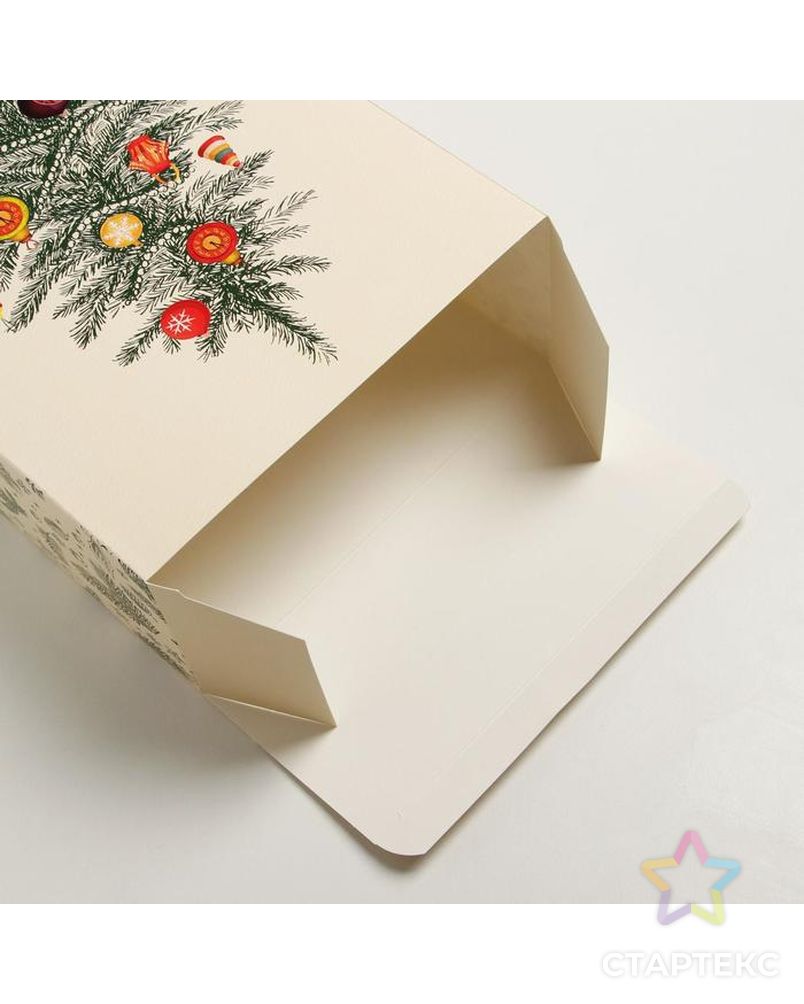 Коробка складная «Новогодняя ёлка», 22 × 30 × 10 см арт. СМЛ-163021-1-СМЛ0006941026 3
