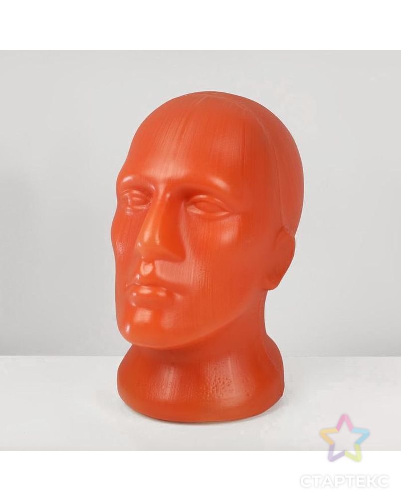 Голова мужская с лицом, цвет оранжевый арт. СМЛ-180932-1-СМЛ0006941565 1