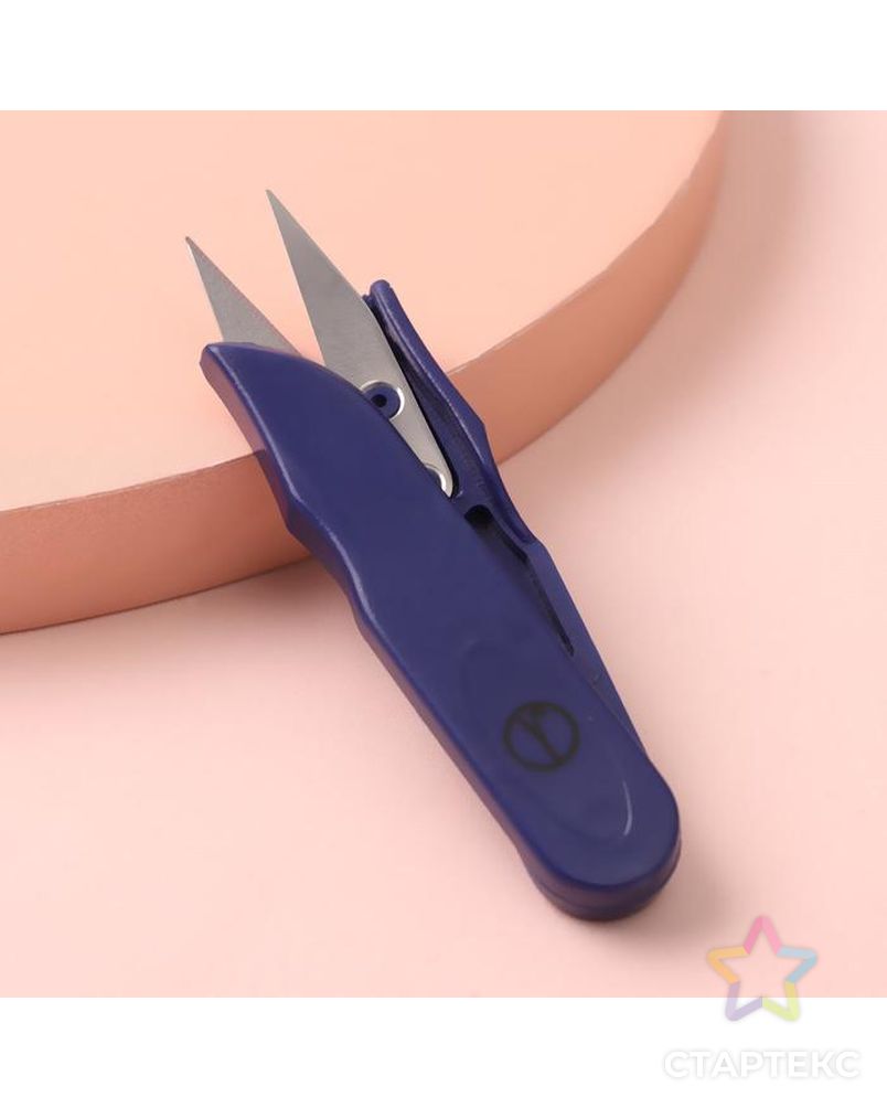 Ножницы для обрезки ниток, 10,5 см, цвет синий арт. СМЛ-209085-1-СМЛ0006943369 2