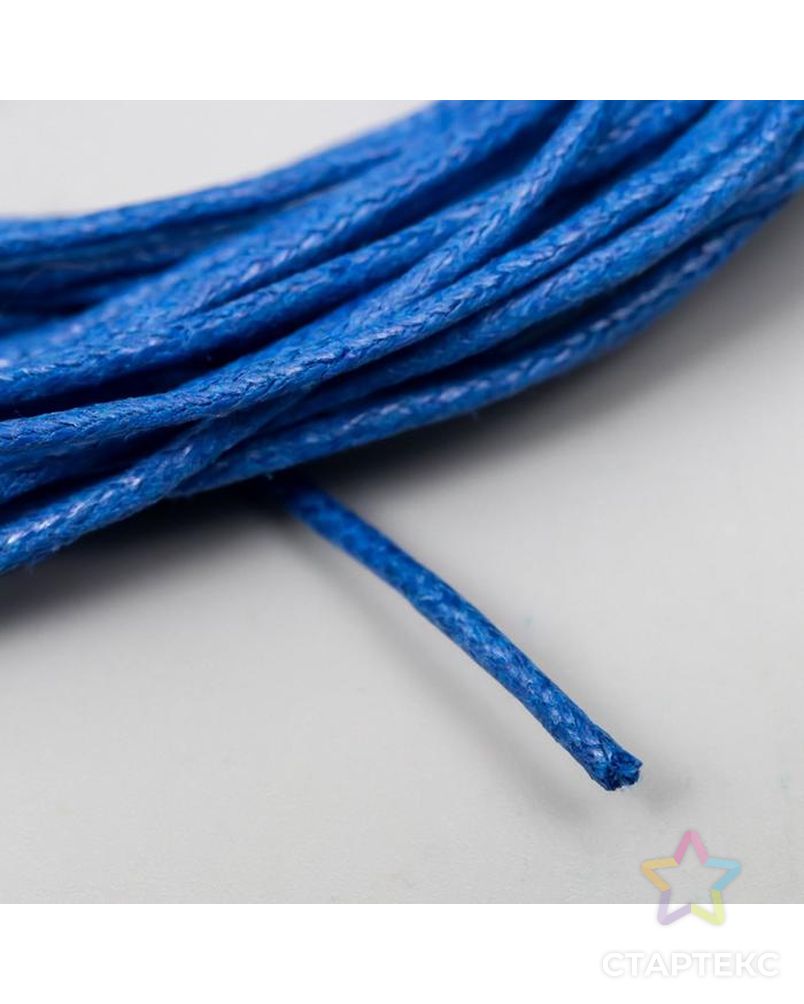 Вощеный шнур "Fabrika Decoru". синий, 2 мм, 5 м арт. СМЛ-170170-1-СМЛ0006943410 2