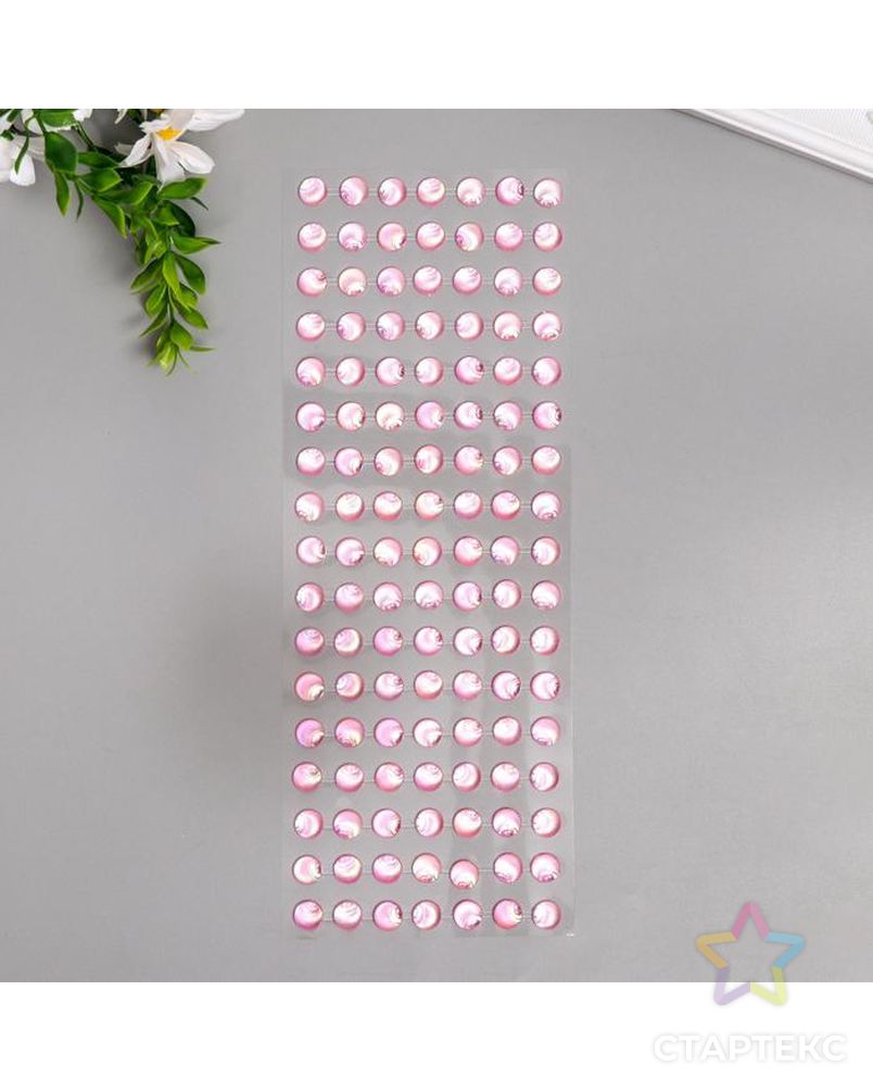 Наклейки акриловые MESHU "Pink pearls" 10х32 см арт. СМЛ-151886-1-СМЛ0006944787 2