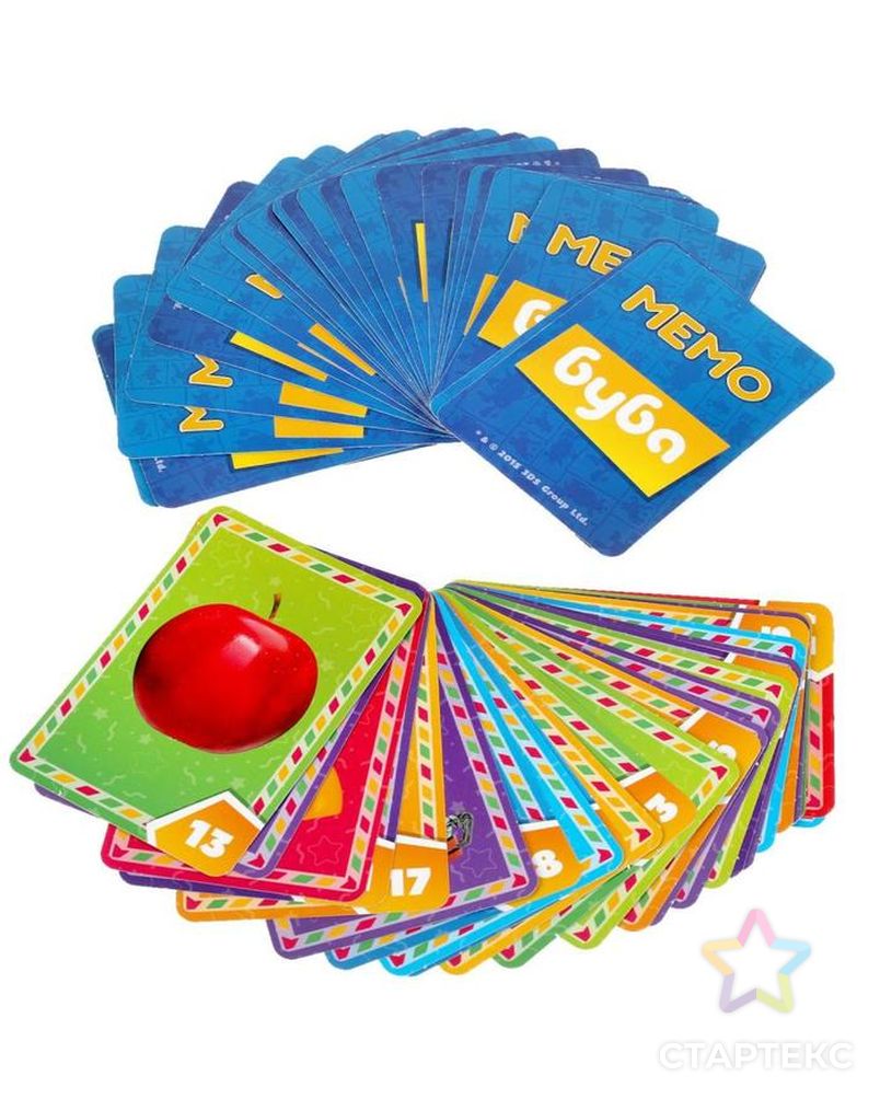 Игра карточная Мемо "Буба" 50 карточек 65X95 4610136737143 арт. СМЛ-153505-1-СМЛ0006959244 5