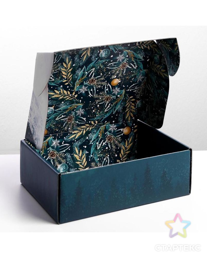 Коробка складная «Сказочного Нового года», 27 × 21 × 9 см арт. СМЛ-163979-1-СМЛ0006968687 1