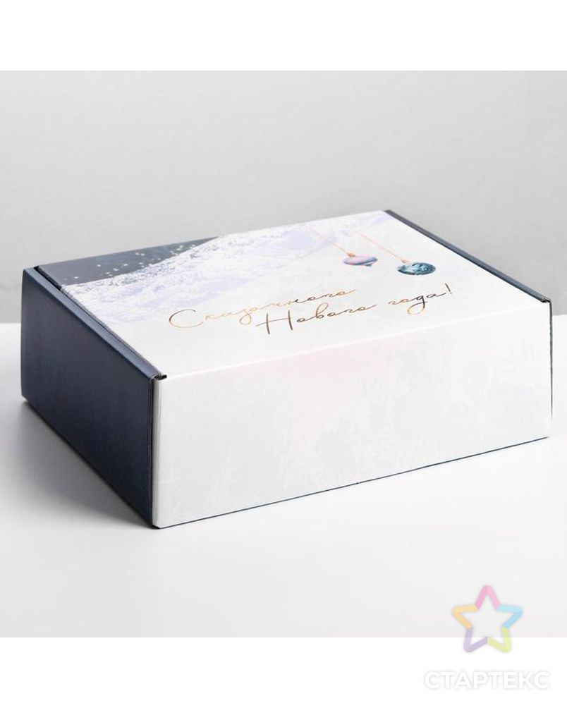 Коробка складная «Сказочного Нового года», 27 × 21 × 9 см арт. СМЛ-163979-1-СМЛ0006968687 4