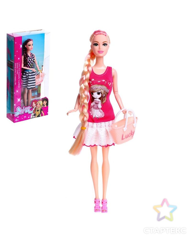 Кукла модель шарнирная "Алла" в платье,с аксессуарами, МИКС арт. СМЛ-199516-1-СМЛ0006970447