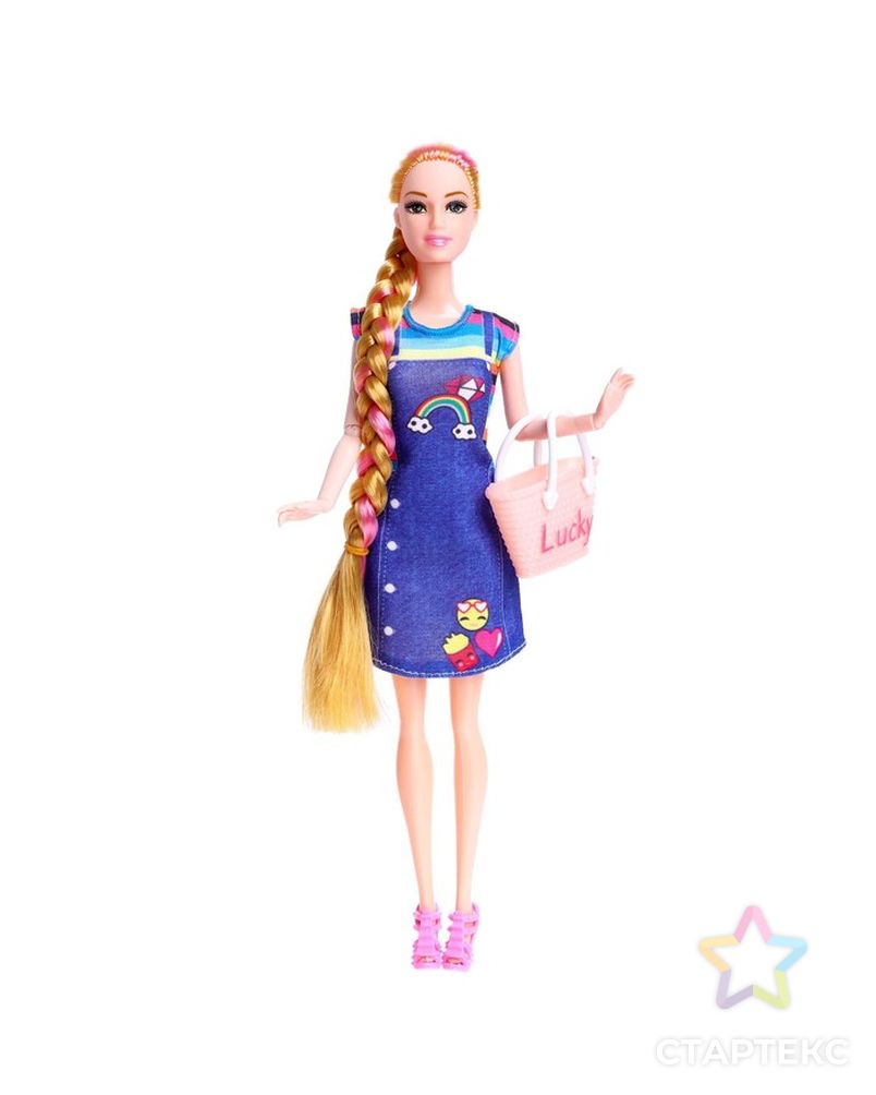 Кукла модель шарнирная "Алла" в платье,с аксессуарами, МИКС арт. СМЛ-199516-1-СМЛ0006970447 3