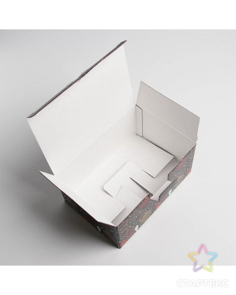 Коробка складная «С Новым Годом», 22 × 15 × 10 см арт. СМЛ-163776-1-СМЛ0006971405 7