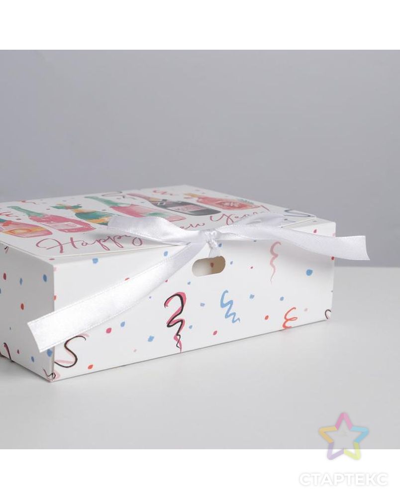 Складная коробка подарочная «Шампанское», 16.5 × 12.5 × 5 см арт. СМЛ-163976-1-СМЛ0006971612 4
