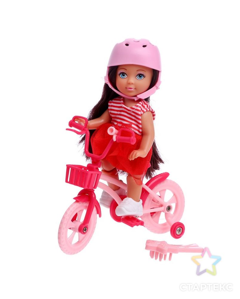 Кукла малышка "Lyna на велопрогулке" с велосипедом и аксессуарами, МИКС арт. СМЛ-191480-1-СМЛ0006975669 4