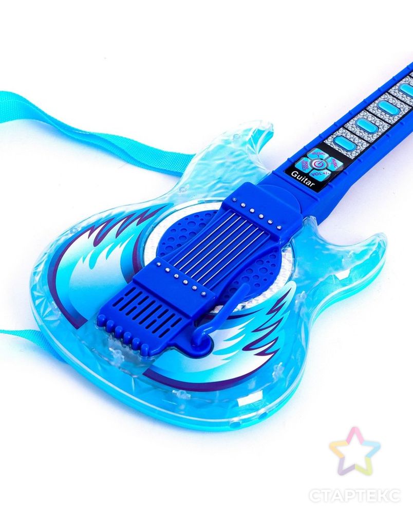 Игрушка музыкальная гитара «Играй и пой», с двойным микрофоном, звуковые эффекты арт. СМЛ-191040-1-СМЛ0006980902 5